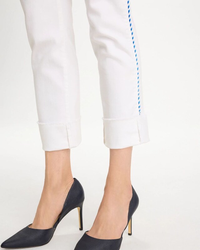 Girlfriend Roll Cuff Crop Jeans - image 4